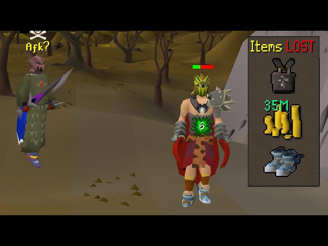 Would you kill this AFK player for free GP?