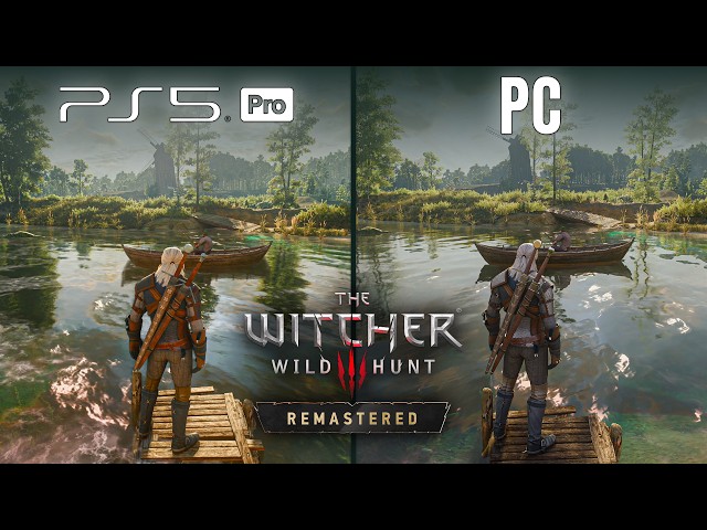 The Witcher 3 Remastered | PS5 Pro vs PC | Graphics Comparison