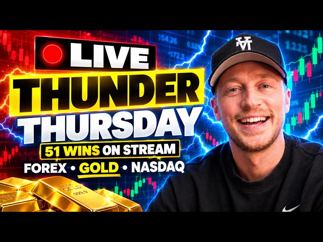 Live Trading Forex, Gold & NQ (XAUUSD THUNDER Thursday!)