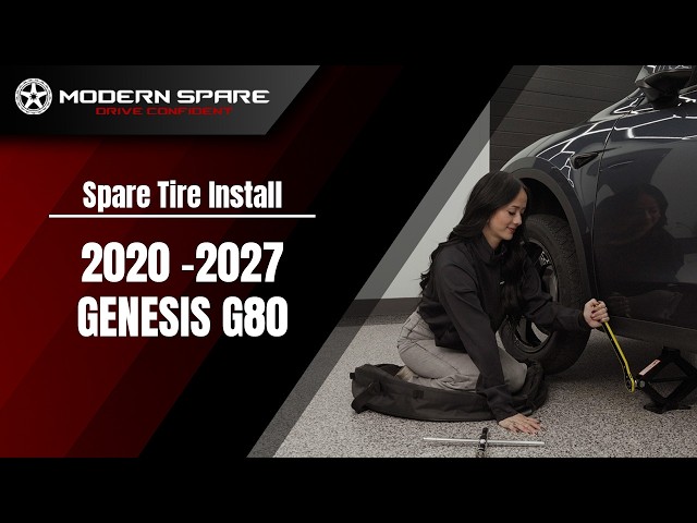How do I install a spare tire on a 2020-2027 Genesis G80  | Presented by Modern Spare