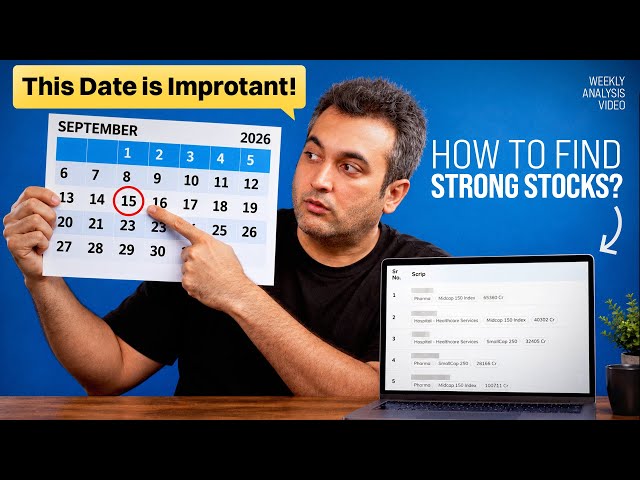 Weekly Analysis | September 4th Week | 2026 | Vijay Thakkar