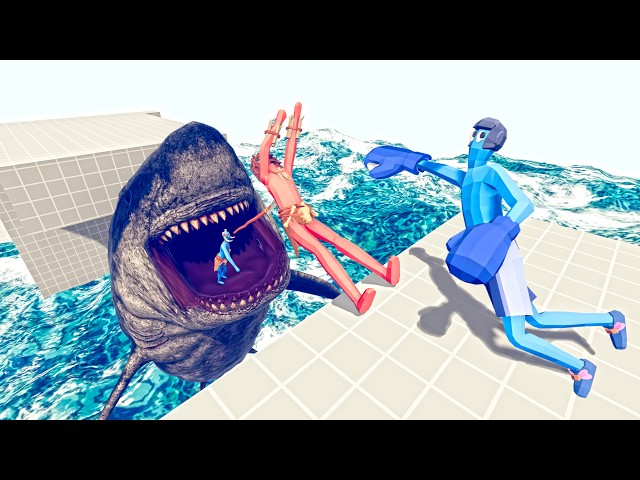 BOXER’S FLYING PUNCH INTO A SHARK’S MOUTH | TABS - Totally Accurate Battle Simulator