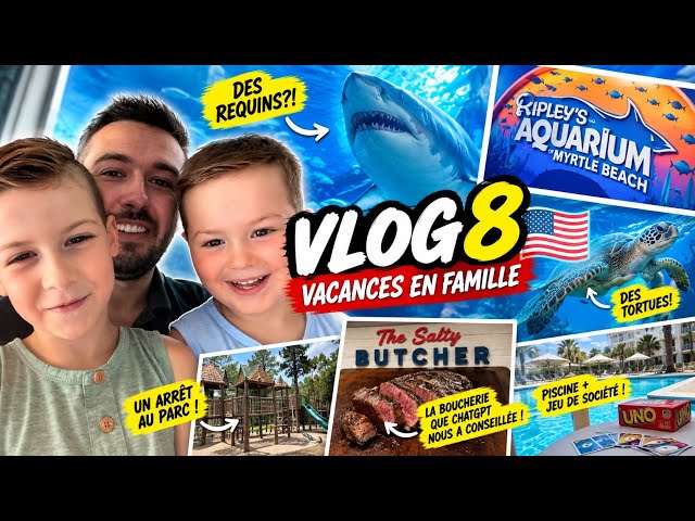 VLOG #8 - 🇺🇸 ON DÉCOUVRE L’AQUARIUM DE MYRTLE BEACH! 🦈