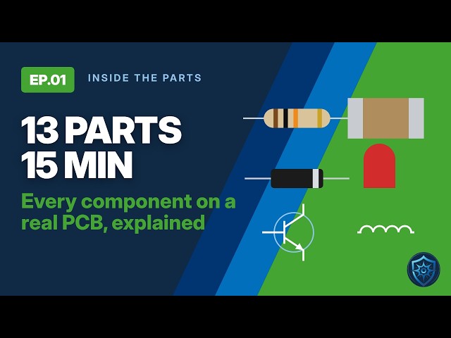 13 Electronic Components Explained in 15 Minutes | Inside the Parts EP.01
