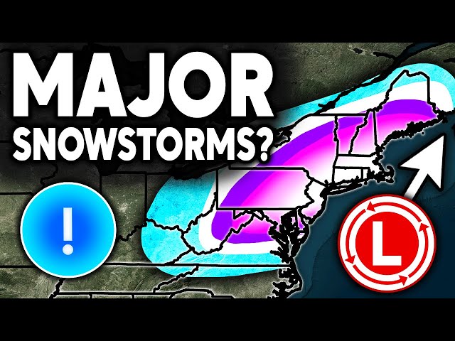 Models Show Back to Back MONSTER Snowstorms... Feet of Snowfall
