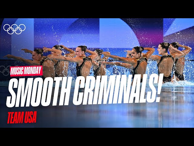 🕴️✨Moonwalking on Water!💧🤩 Team USA 🇺🇸 Artistic Swimming Technical Routine | Music Monday