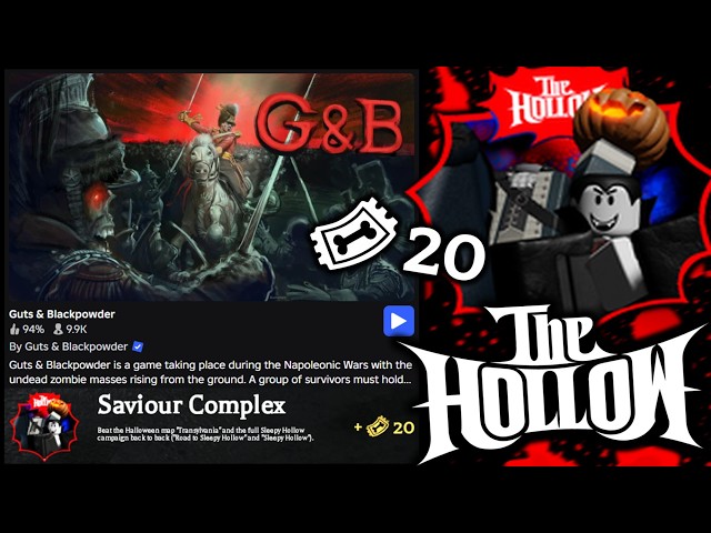 EVENT! HOW TO GET 20 TICKETS & THE BADGE FROM Guts & Blackpowder! (ROBLOX THE HOLLOW)