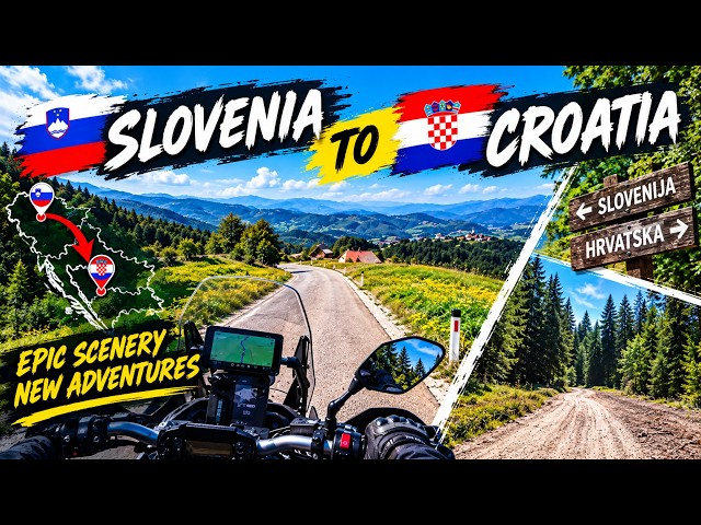 Slovenia to Croatia on the TET 🇸🇮 - 🇭🇷 | Epic Adventure Motorcycle Ride to Lokve 🇭🇷