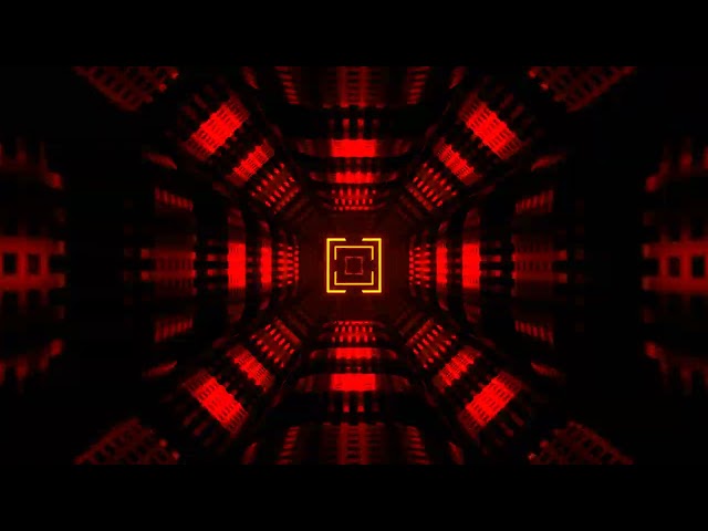 Yellow Red Neon Techno Science Fiction Strobe Background VJ Loops