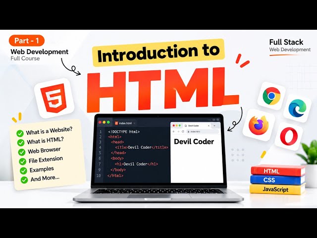 Introduction to HTML in Hindi | What is HTML? | HTML Tutorial for Beginners #1