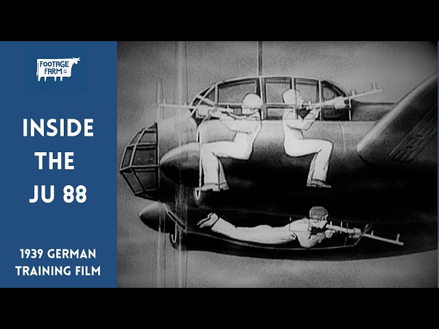 Inside the Luftwaffe's Ju 88 Bomber: Rare 1939 German Training Film (Restored HD) | Footage Farm Ltd
