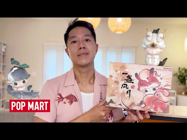 CALM ASMR UNBOXING DIMOO STORIES IN THE CUP SERIES! Pop Mart Full Set Blind Box Vinyl Figures