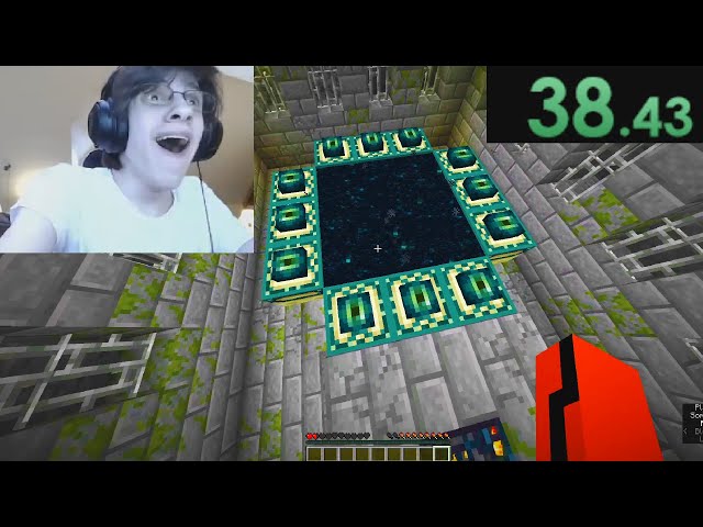 Minecraft Speedrun (0:43) [WORLD RECORD]