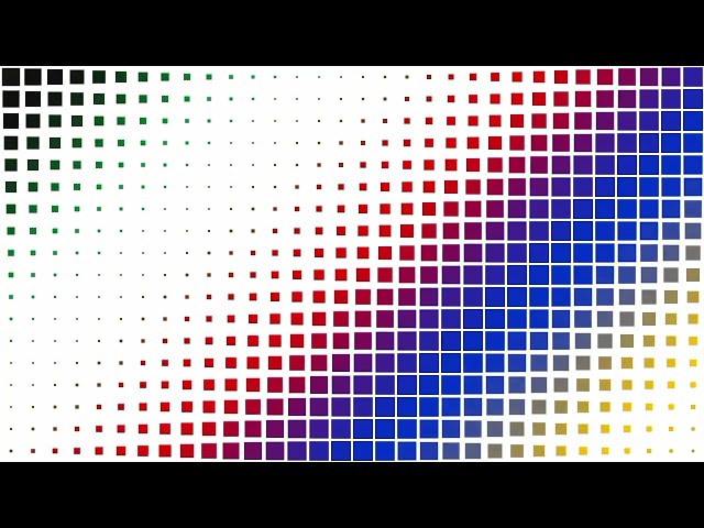 Seamless Colorful Halftone Grid Motion Background Loop | Abstract Rainbow Pixel Square Animation
