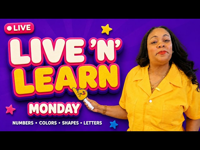 🔴LIVE 'n' Learn! | Toddler & Preschool Learning | Learn with Ms. Monica + Songs for Kids
