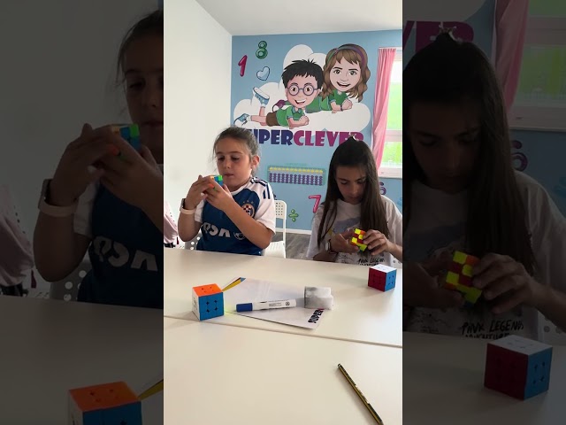We are solving Rubik’s cube #franchise #superclever #education #math #logic #school #superznalac