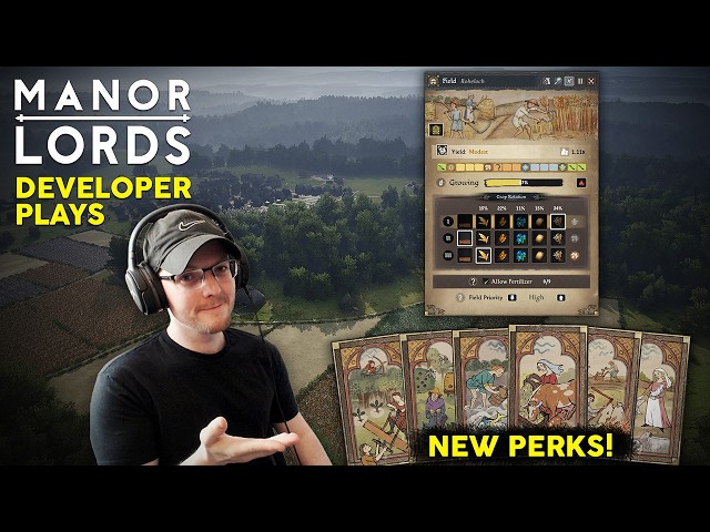Playing Manor Lords NEW "Perks & Poop" Update