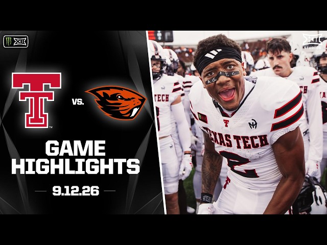 #13 Texas Tech vs. Oregon State Highlights | 2026 Monster Energy Big 12 Football