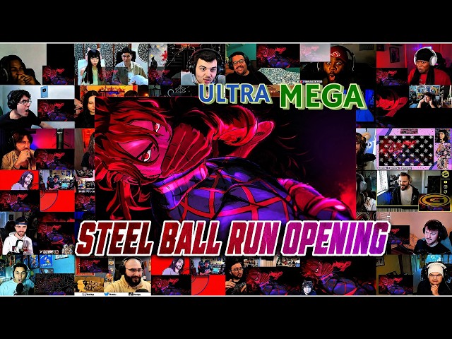 STEEL BALL RUN: JOJO's BIZARRE ADVENTURE OPENING "SPIN" by Kroi ULTRA MEGA REACTION MASHUP | CRAZY!