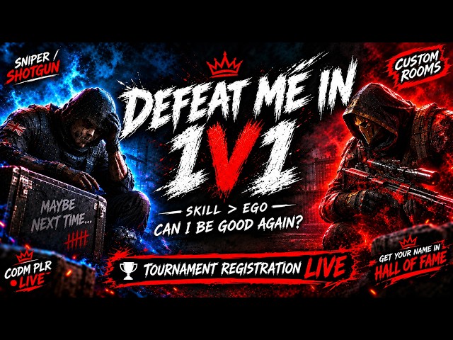 🔴 Defeat Me in a 1v1! Can I Be Good Again? | CODM Custom Rooms LIVE