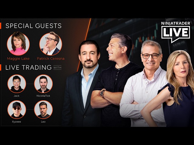NinjaTrader Live | Futures Trading + Analysis | Patrick Ceresna, Jack + Nick, Xy + Leo (9/24/26)