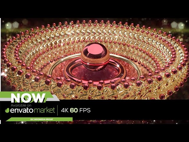 LED Wall Background Effect - 3D Luxury Animation with Particles Effect - VJ LOOP - Motion Loop