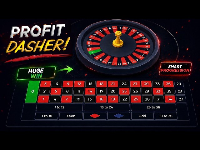 Super Profitable LIVE Testing Of The Profit Dasher Roulette System With Smart Progressions!