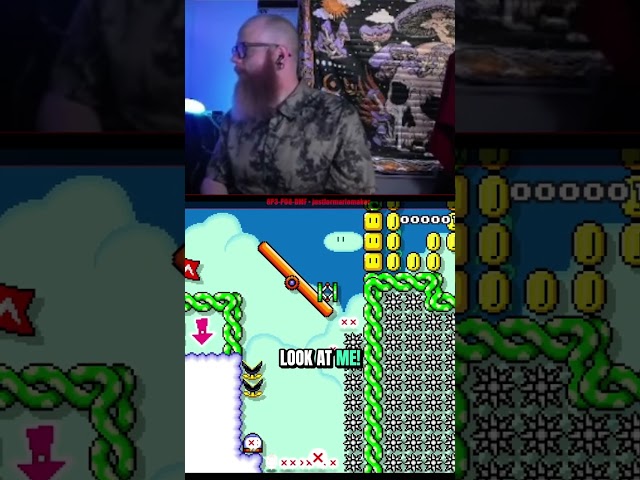 it's my first day playing mario 👶 #mariomaker #fail #gaming #funny #ClipGPT