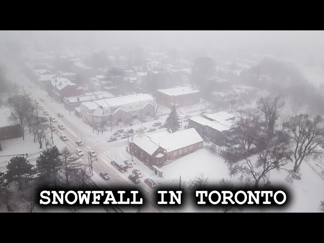 First Major Snowfall of the Winter in Toronto [360°VR]