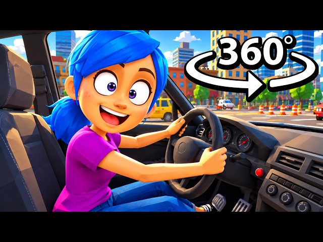 360° POV: Teach My Little Sister How To Drive in VR! 🚗😂