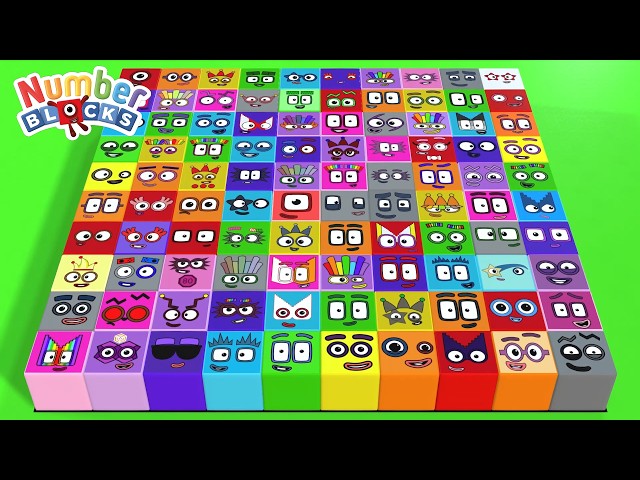 Numberblocks cube 1 to 100! Learn to Count Numbers for Kids and PreschoolMath