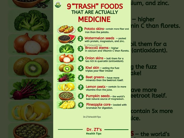9 “Trash” Foods That Are Actually Good for You | Surprising Healthy Foods | Dr. ZT Health Tips