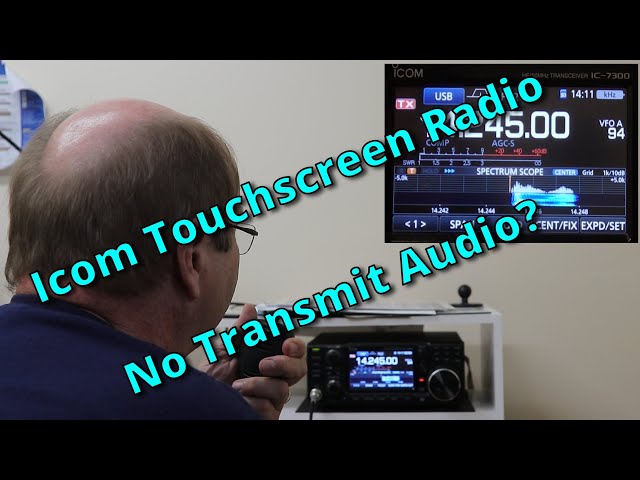 Transmit Audio on Icom Touchscreen Radios