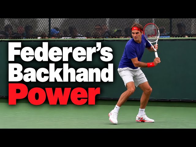 How Roger Federer Generates Power on His Backhand