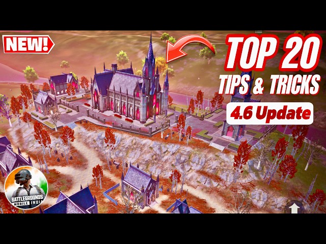 Top 20 Tips & Tricks New 4.6 UPDATE BGMI 🔥 Midnight Hunters GUIDE | BGMI Vampire Mode Gameplay
