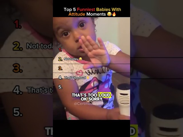 Top 5 Funniest Babies with Attitude (Babies Serving Sass!) 😂🔥