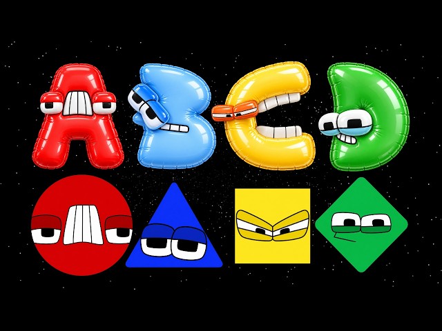 ABC Song | Alphabet Lore Fun Colorful Uppercase And Lowercase Characters | Easy Learning with Shapes