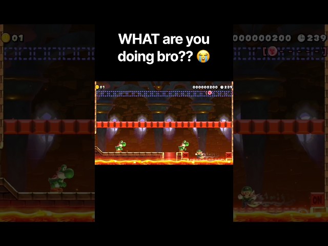 Luigi Makes A Terrible Mistake In Mario Maker 2 #mario #shorts #memes