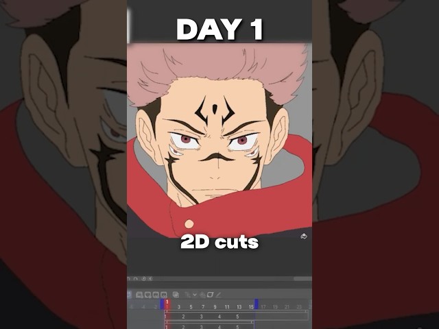 I Worked Like A MAPPA Animator For 72 Hours. #shorts #anime #mappa #jujutsukaisen #gojo #sukuna