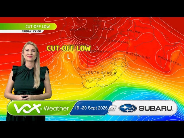 19 – 20 September 2026 | Vox Weather Forecast brought to you by Subaru Southern Africa
