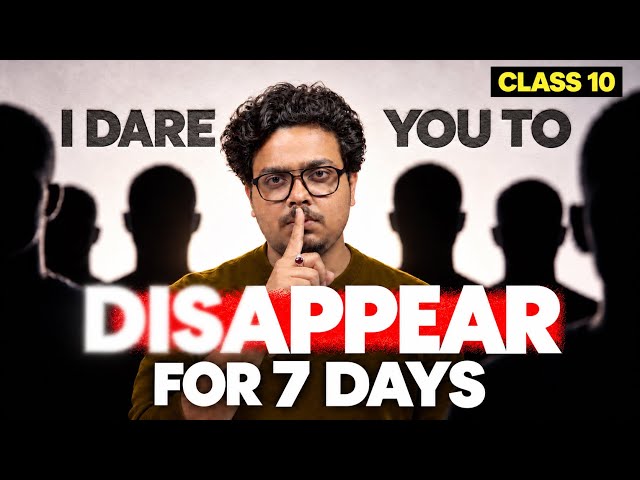 Class 10 October Comeback | Disappear for 7 days!! | 2027 Board Exam🤫