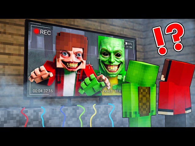 JJ and Mikey Using Cameras to find SCARY REALISTIC JJ and Mikey Secret ?! - Minecraft (Maizen)