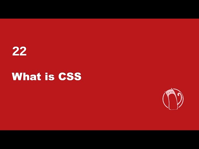 Web Development Basics #22 - What is CSS?
