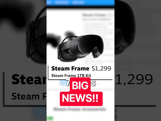 STEAM FRAME LAUNCHING... kinda... #vr #virtualreality #steamframe