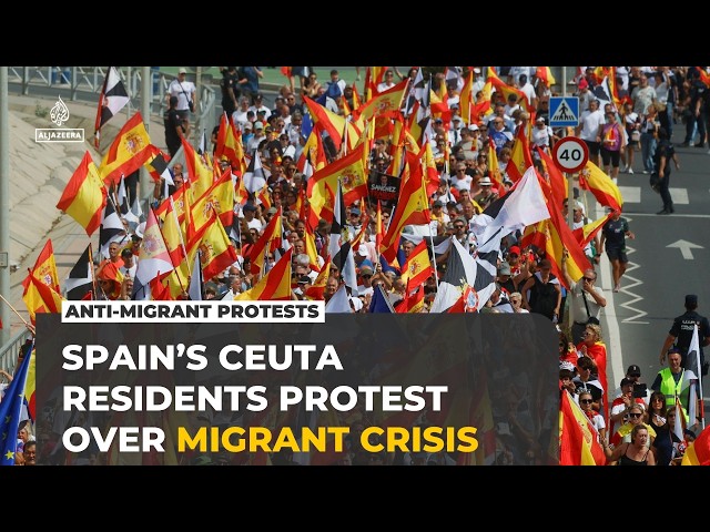 Spain's Ceuta residents protest as thousands of migrants remain stranded
