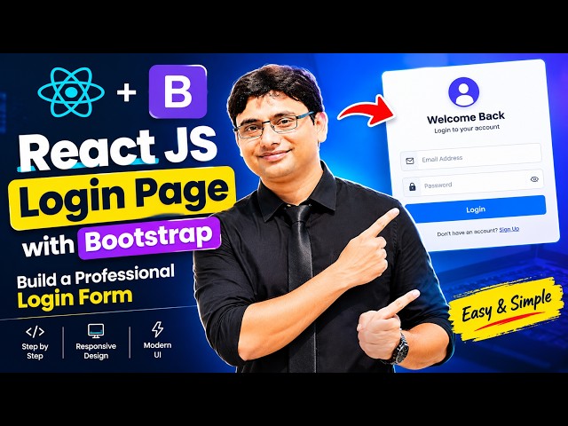 React JS Login Page with Bootstrap | Build a Professional Login Form