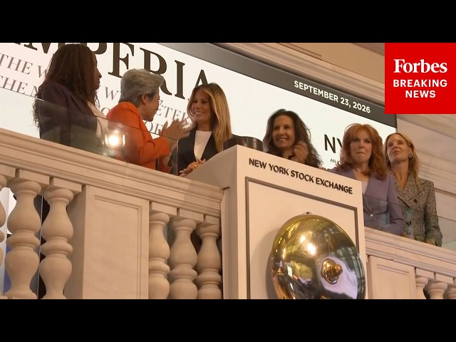 JUST IN: First Lady Melania Trump Rings The NYSE Opening Bell