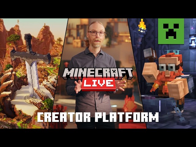 FIRST DETAILS:  MINECRAFT CREATOR PLATFORM | Minecraft Live – SEPT 2026