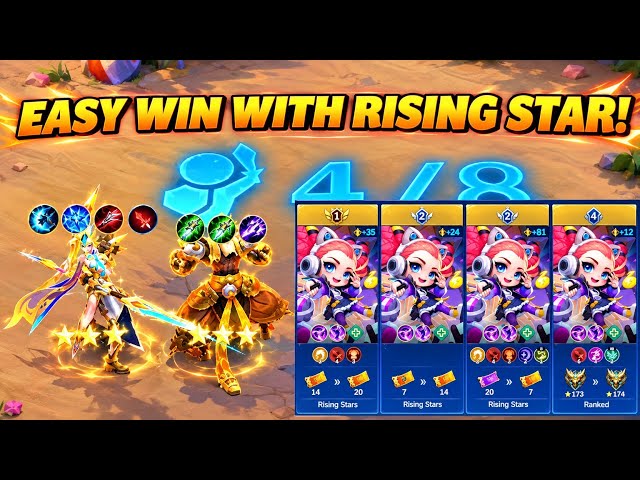 EASY WIN WITH RISING STAR! FULL DAMAGE GAMEPLAY! 