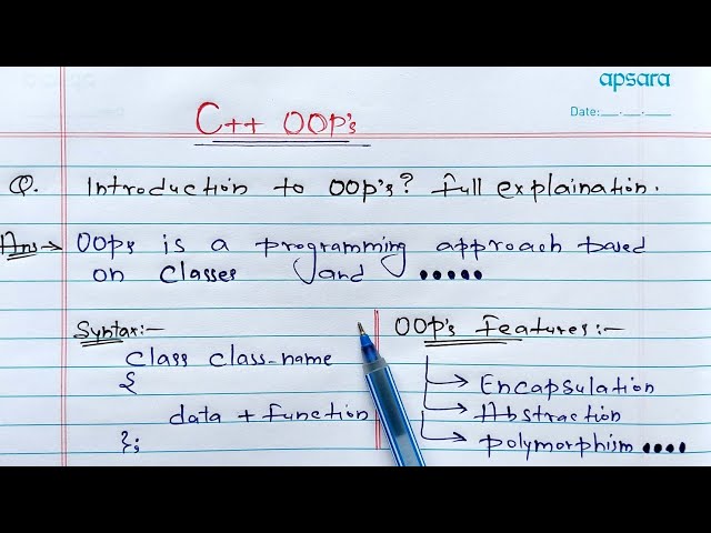 C++ Object Oriented Programming | OOPs Introduction
